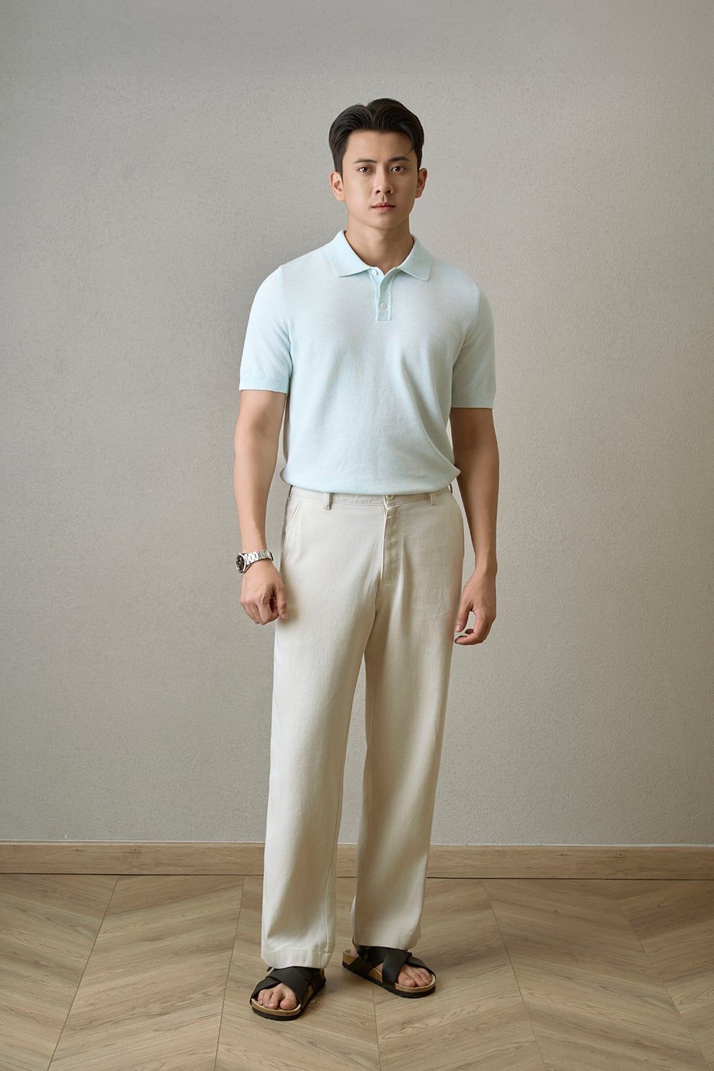 Quần Dài Soft Linen Form Straight Fit