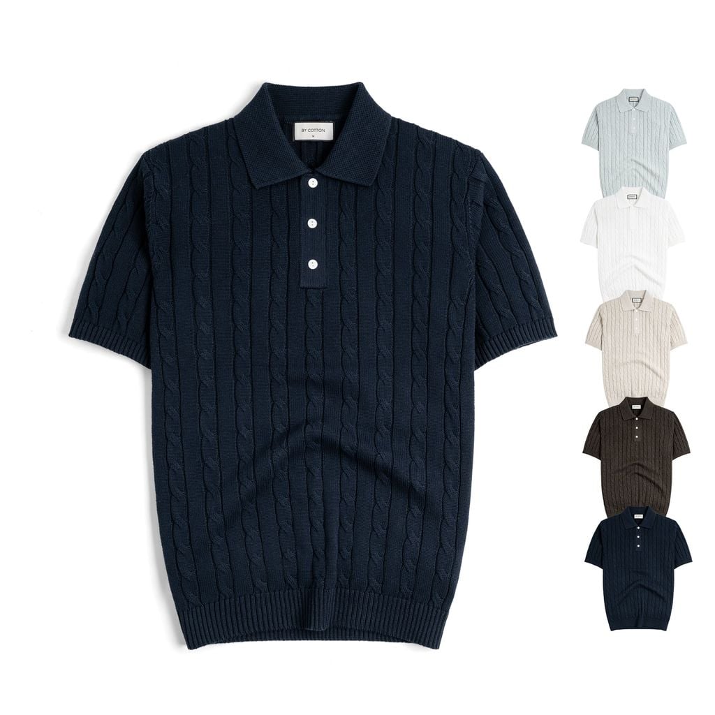 Áo Polo Dệt Kim Premium Twist