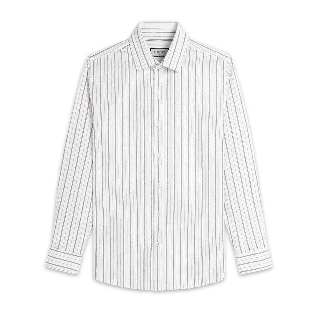 Áo Sơ Mi Cotton Sọc Đôi
