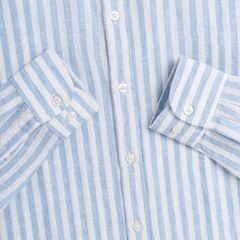 Áo Sơ Mi Premium Linen Trắng Sọc