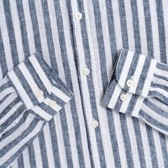 Áo Sơ Mi Premium Linen Trắng Sọc
