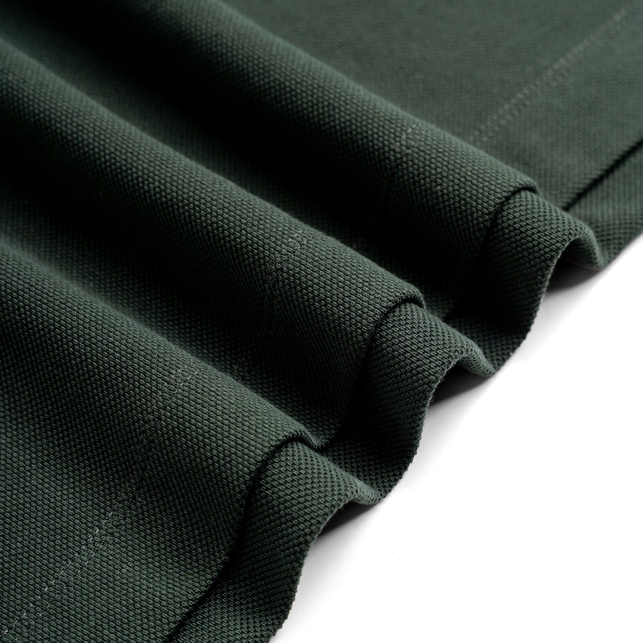 Áo Thun Polo By Cotton Pique 2.0 In Logo Phối Bo - Xanh Rêu