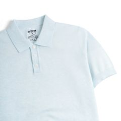 Áo Polo Dệt Kim By Cotton Micro Knit - Xanh Nhạt