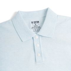 Áo Polo Dệt Kim By Cotton Micro Knit - Xanh Nhạt