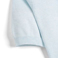 Áo Polo Dệt Kim By Cotton Micro Knit - Xanh Nhạt