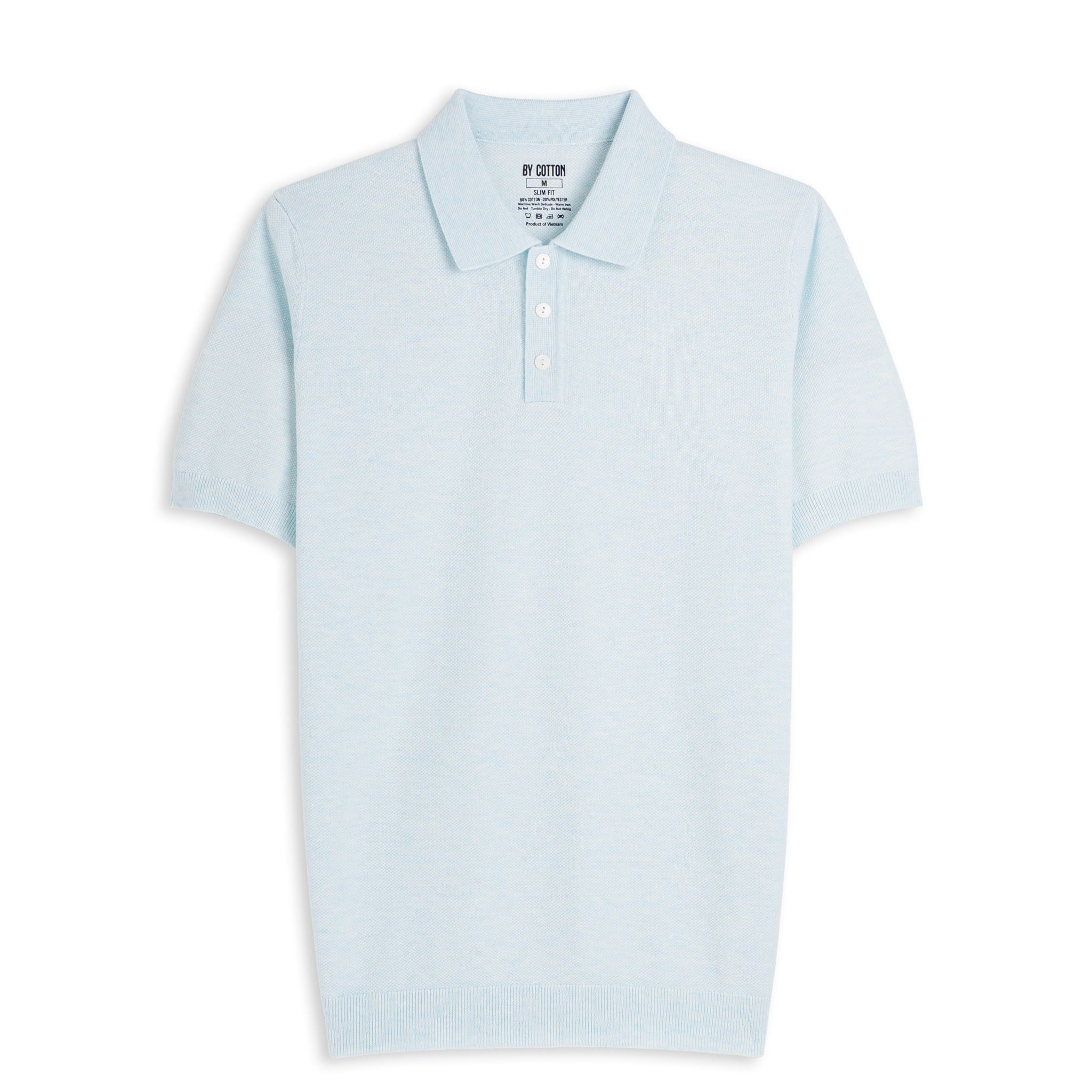 Áo Polo Dệt Kim By Cotton Micro Knit