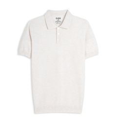 Áo Polo Dệt Kim By Cotton Micro Knit - Kem Nhạt