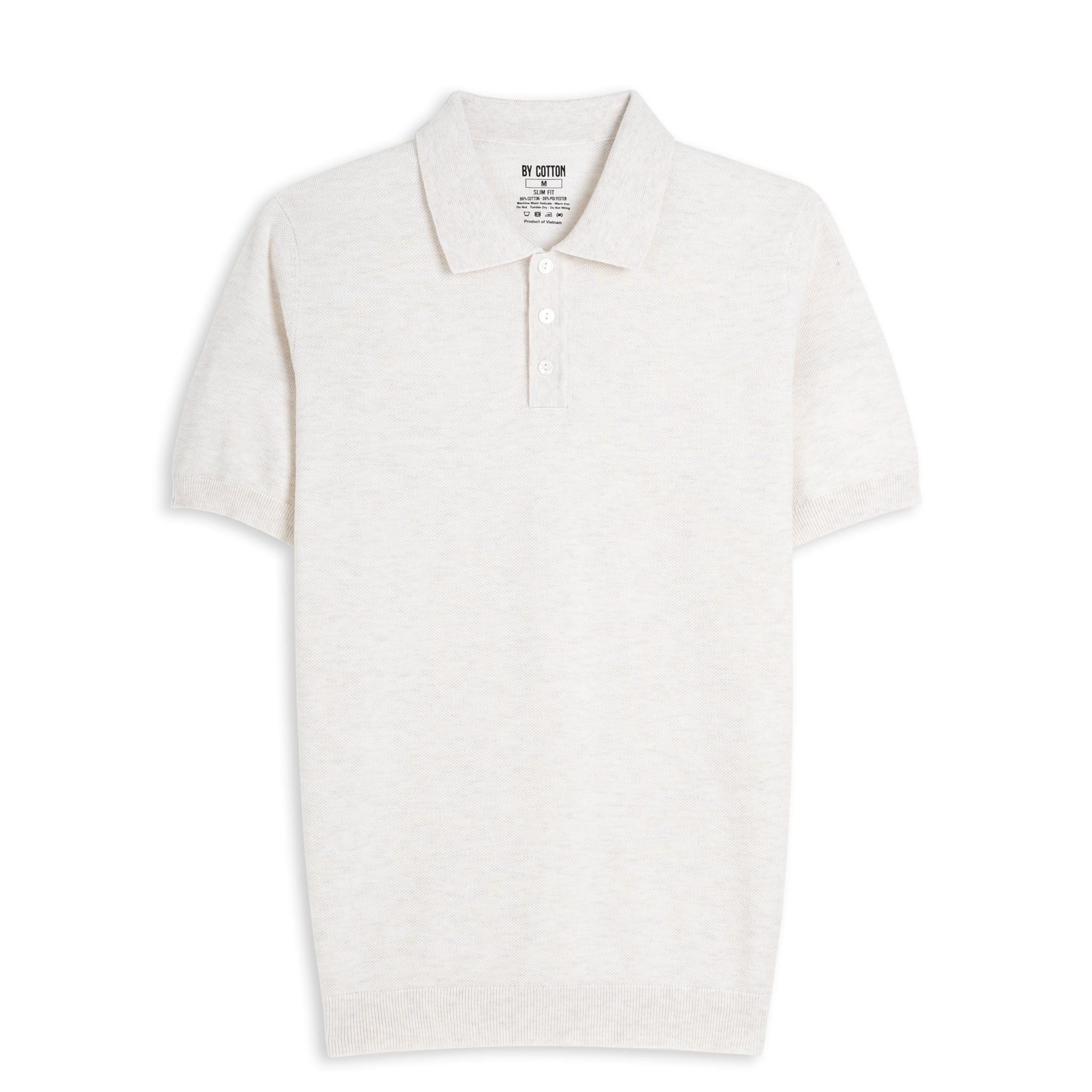 Áo Polo Dệt Kim By Cotton Micro Knit