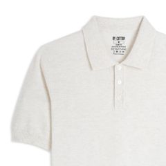 Áo Polo Dệt Kim By Cotton Micro Knit - Kem Nhạt