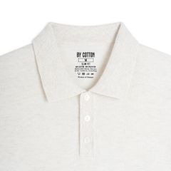 Áo Polo Dệt Kim By Cotton Micro Knit - Kem Nhạt