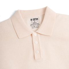 Áo Polo Dệt Kim By Cotton Micro Knit - Hồng Nhạt