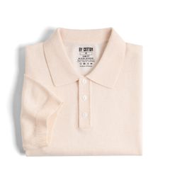 Áo Polo Dệt Kim By Cotton Micro Knit - Hồng Nhạt