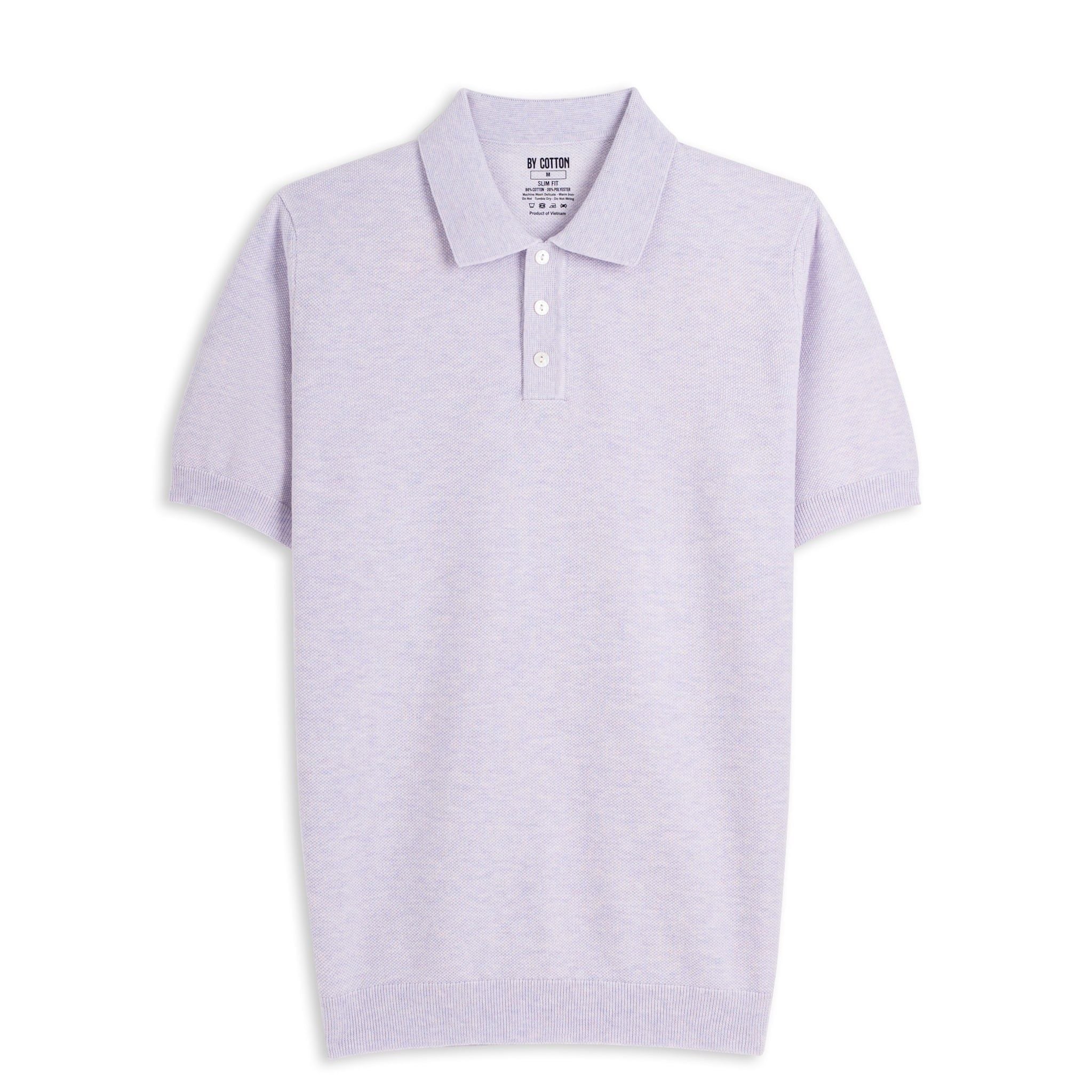 Áo Polo Dệt Kim By Cotton Micro Knit