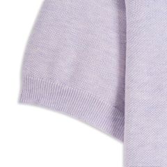 Áo Polo Dệt Kim By Cotton Micro Knit - Tím Nhạt