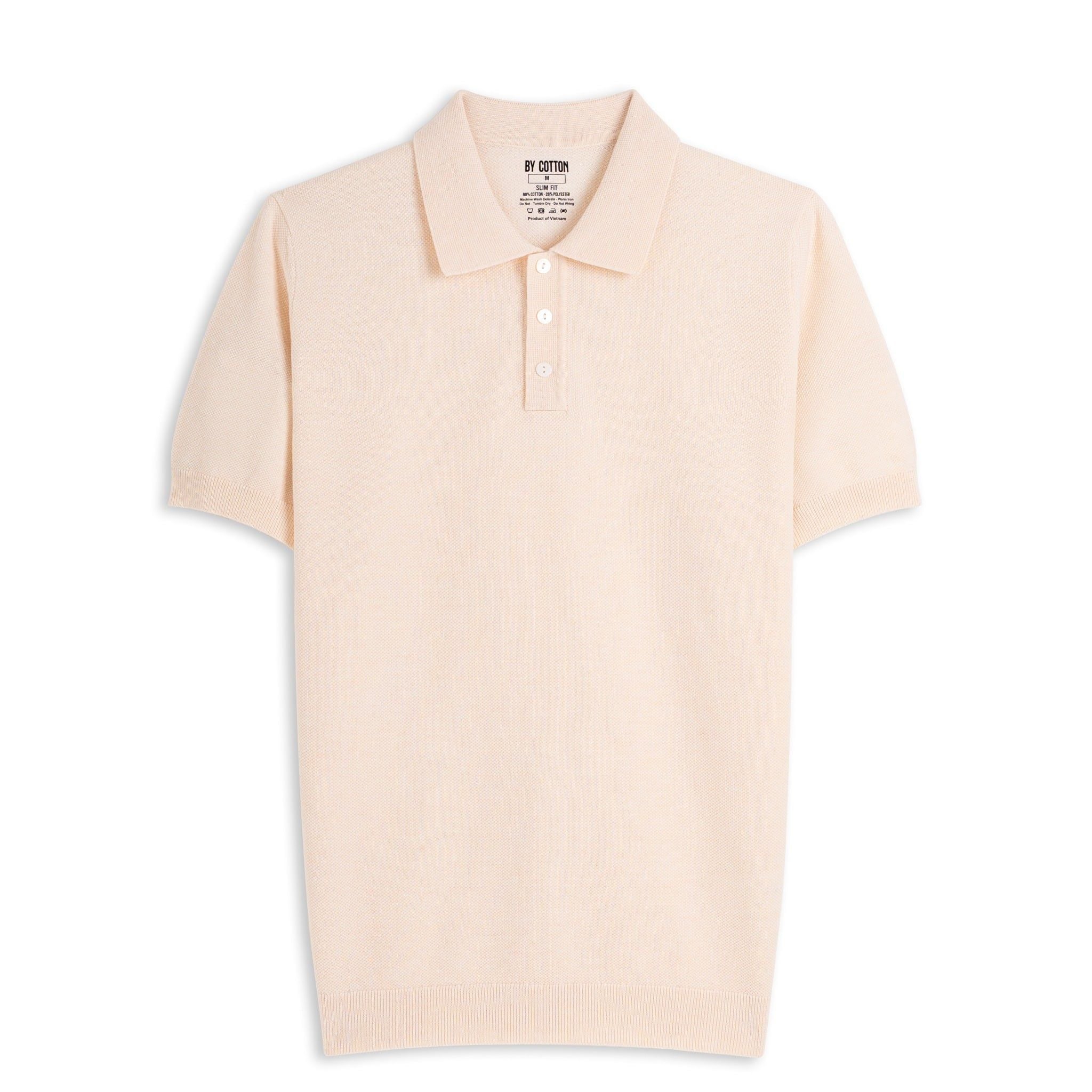 Áo Polo Dệt Kim By Cotton Micro Knit