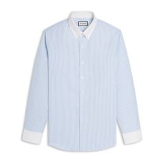Áo Sơ Mi Nam By Cotton Oxford - Sọc Xanh Trắng