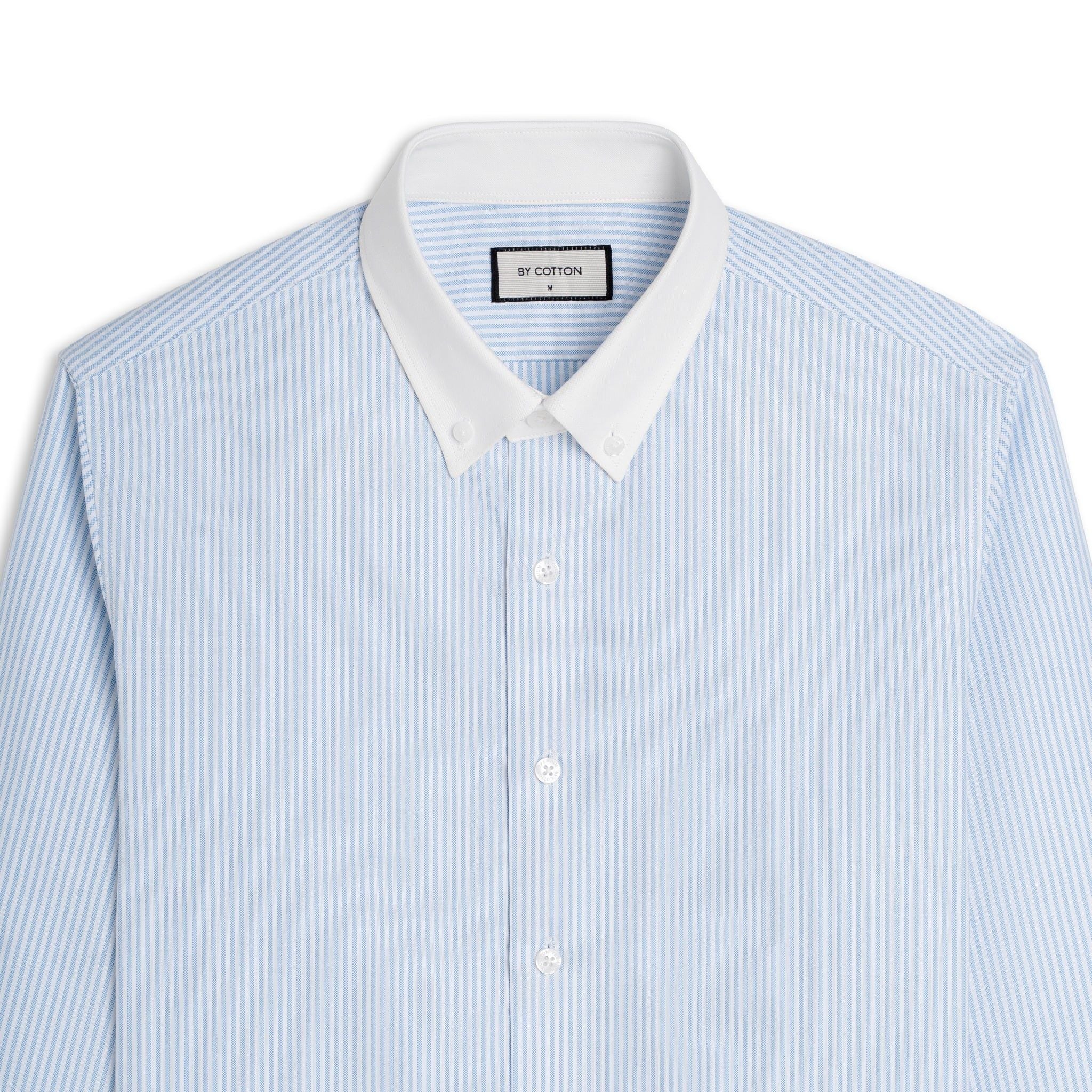 Áo Sơ Mi Nam By Cotton Oxford - Sọc Xanh Trắng