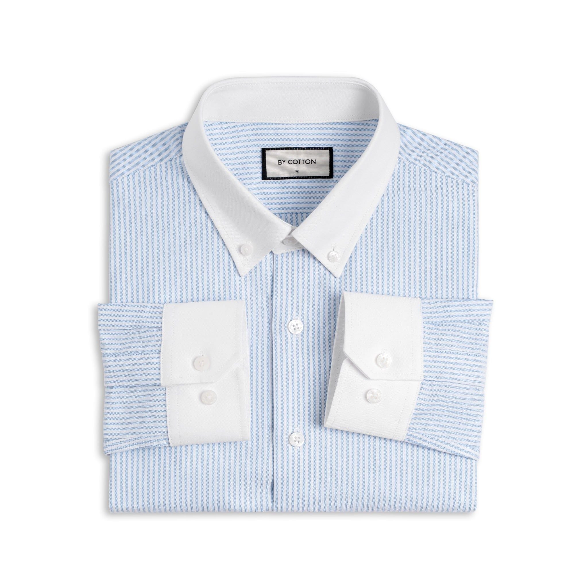 Áo Sơ Mi Nam By Cotton Oxford - Sọc Xanh Trắng