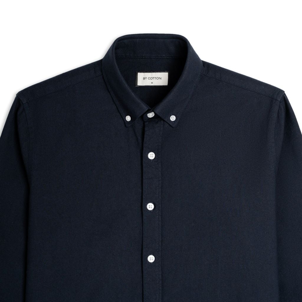 Áo Sơ Mi Nam By Cotton Oxford Xanh Đen