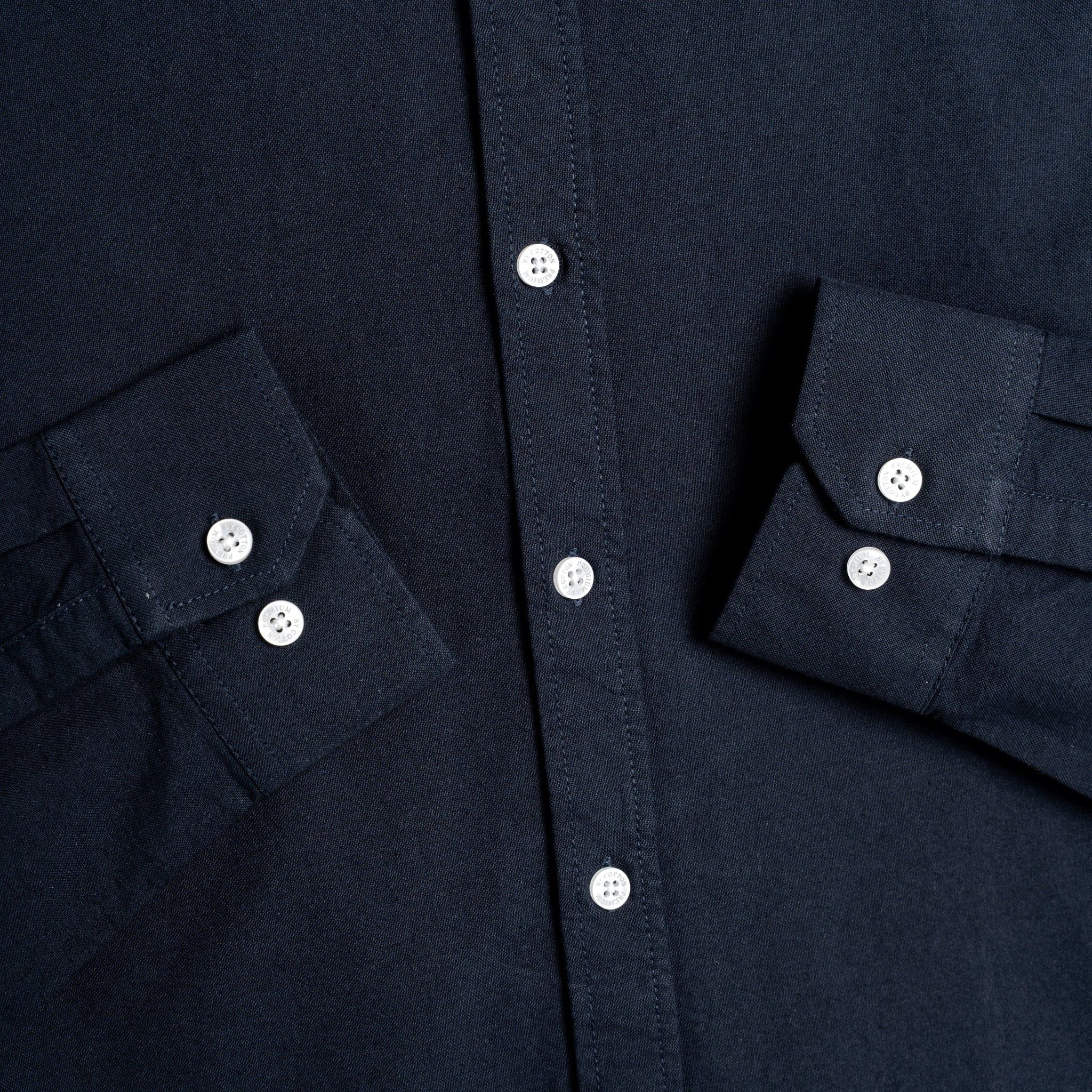 Áo Sơ Mi Nam By Cotton Oxford Xanh Đen