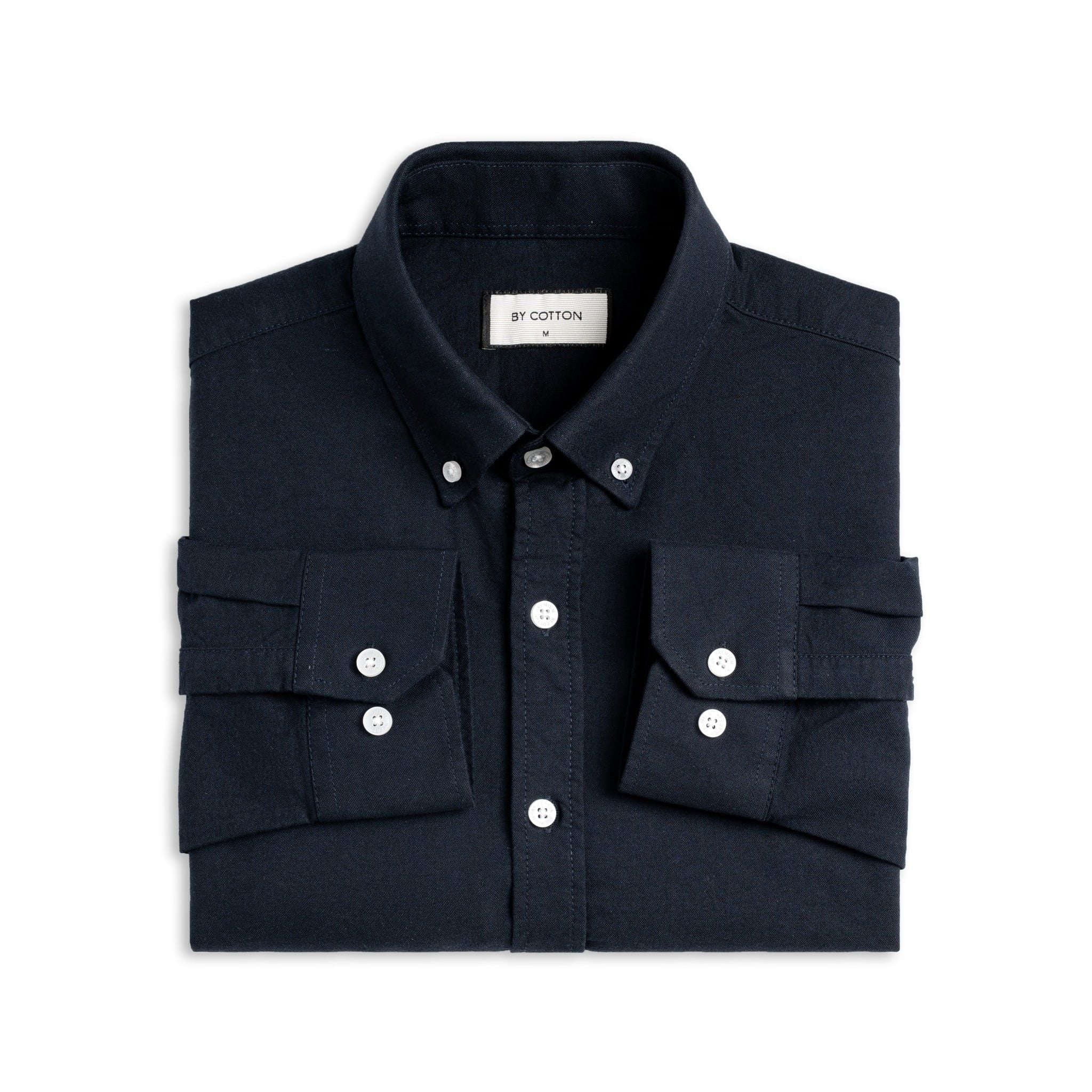 Áo Sơ Mi Nam By Cotton Oxford Xanh Đen