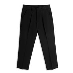 Quần Tây Ống Suông Xếp Ly - Đen