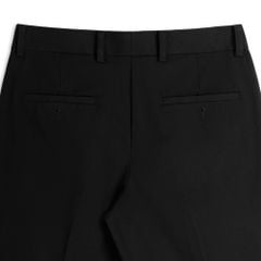 Quần Tây Ống Suông Xếp Ly - Đen