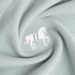 Áo Thun Polo By Cotton Pique 2.0 In Logo Phối Bo- Xanh Nhạt