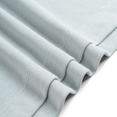 Áo Thun Polo By Cotton Pique 2.0 In Logo Phối Bo- Xanh Nhạt