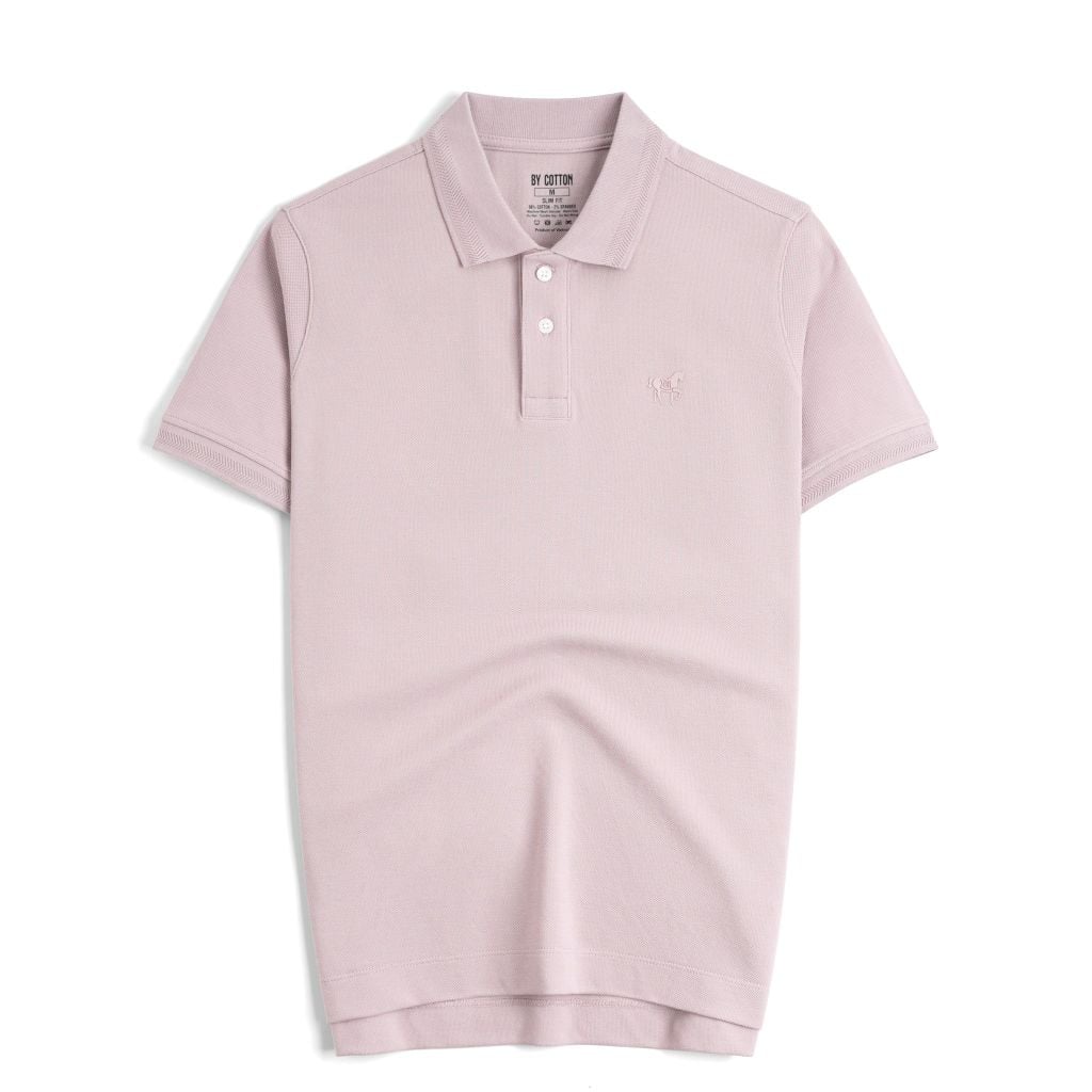 Áo Thun Polo By Cotton Basic Pique 2.0 - Tím Nhạt