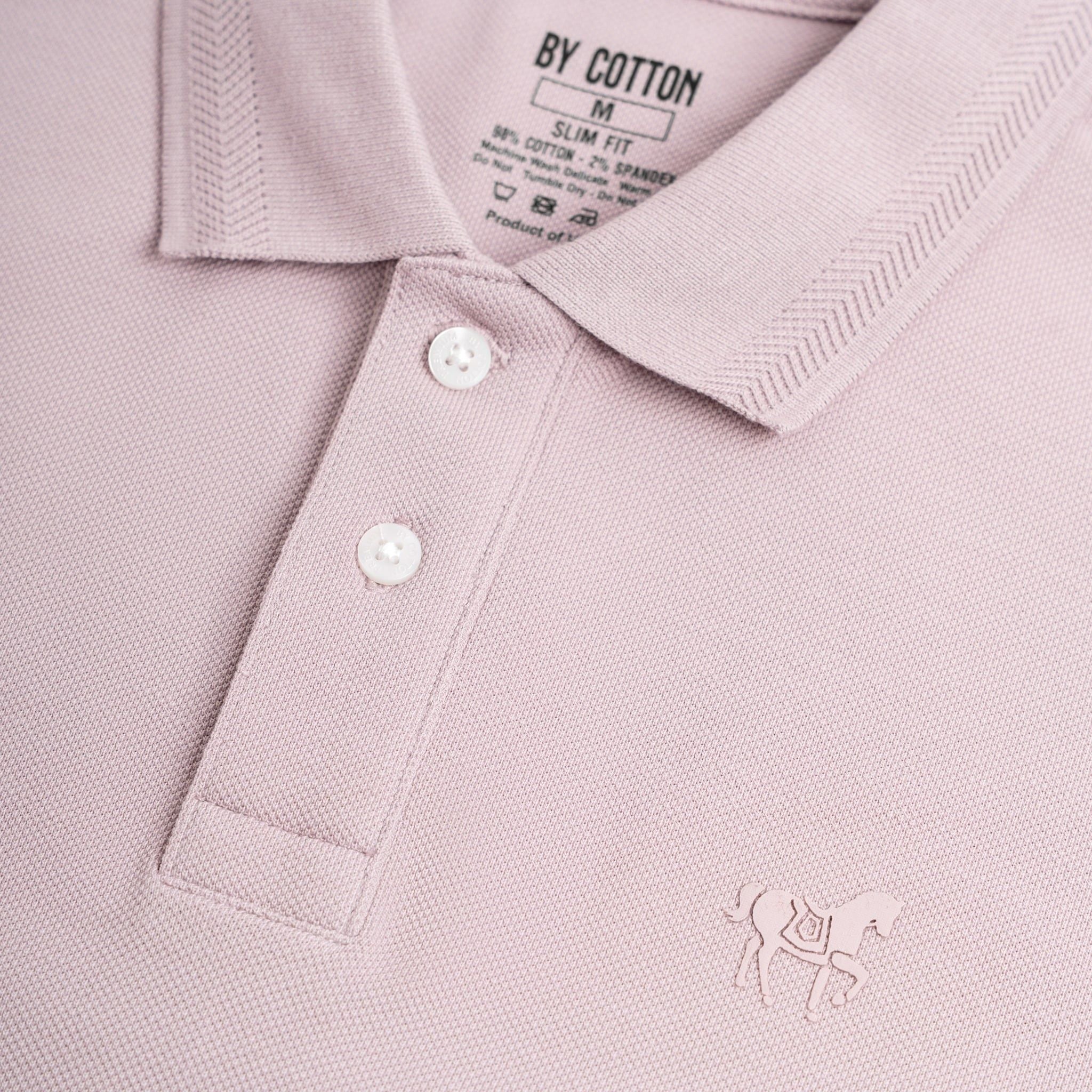 Áo Thun Polo By Cotton Basic Pique 2.0 - Tím Nhạt