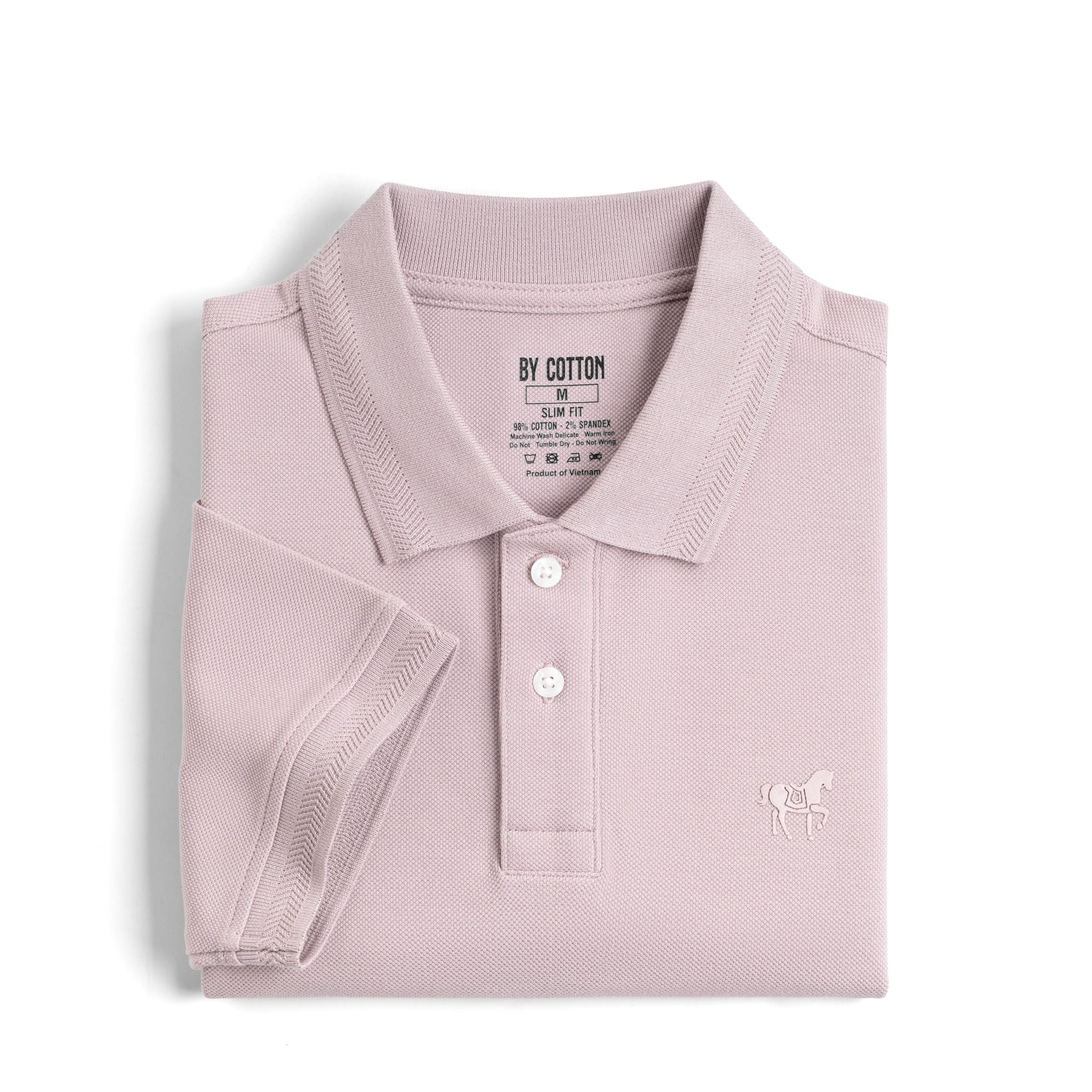 Áo Thun Polo By Cotton Basic Pique 2.0 - Tím Nhạt