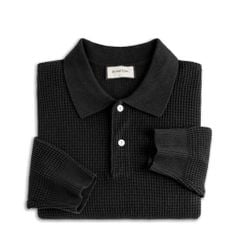 Áo Polo Dệt Kim By Cotton Waffle Tay Dài