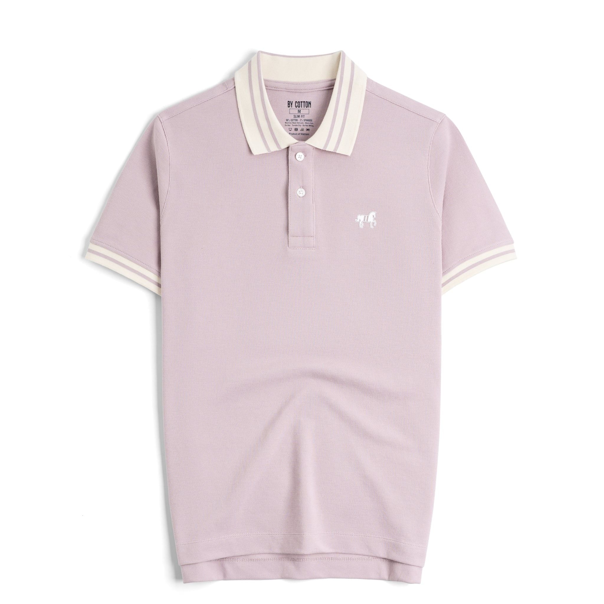 Áo Thun Polo By Cotton Pique 2.0 In Logo Phối Bo
