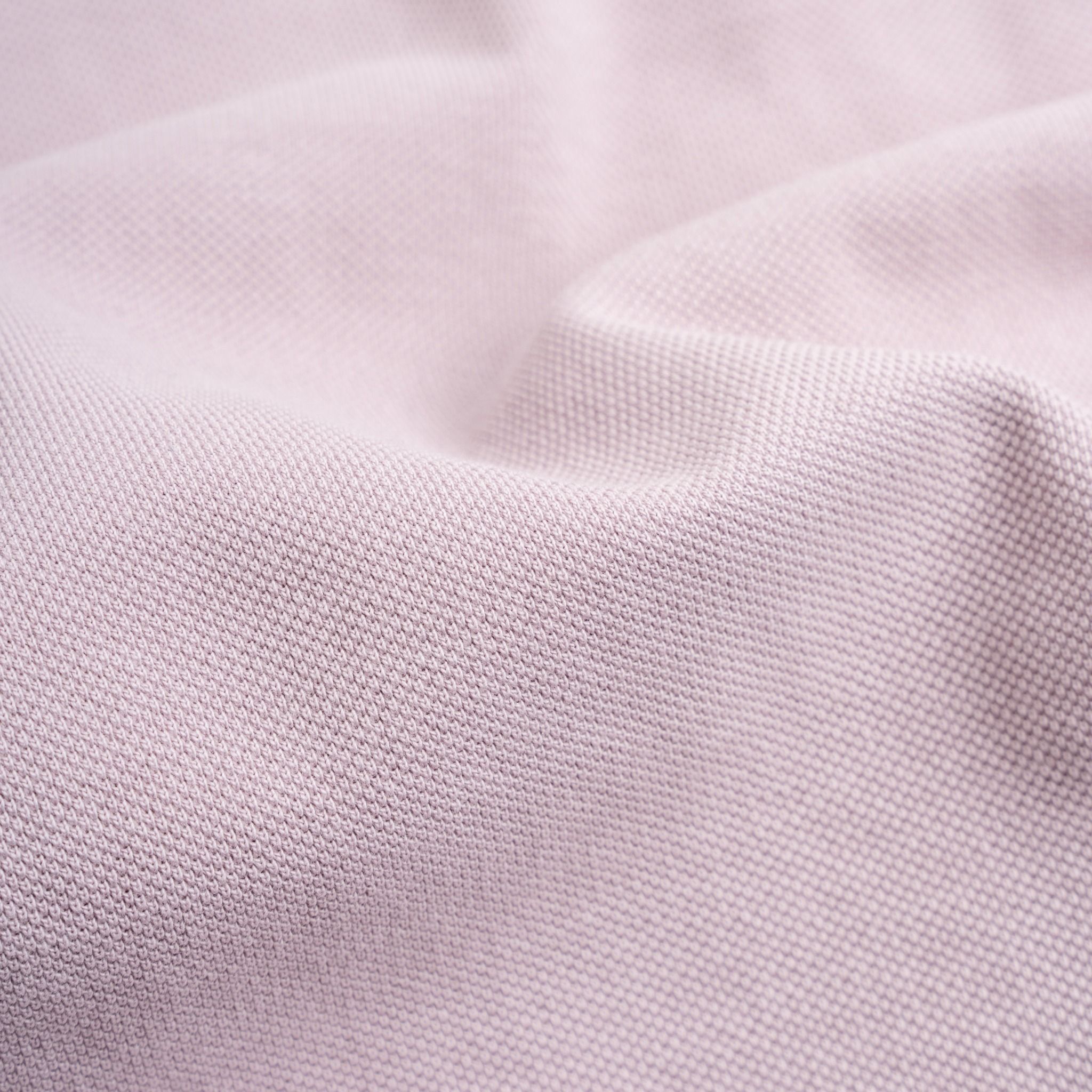 Áo Thun Polo By Cotton Pique 2.0 In Logo Phối Bo- Tím Nhạt