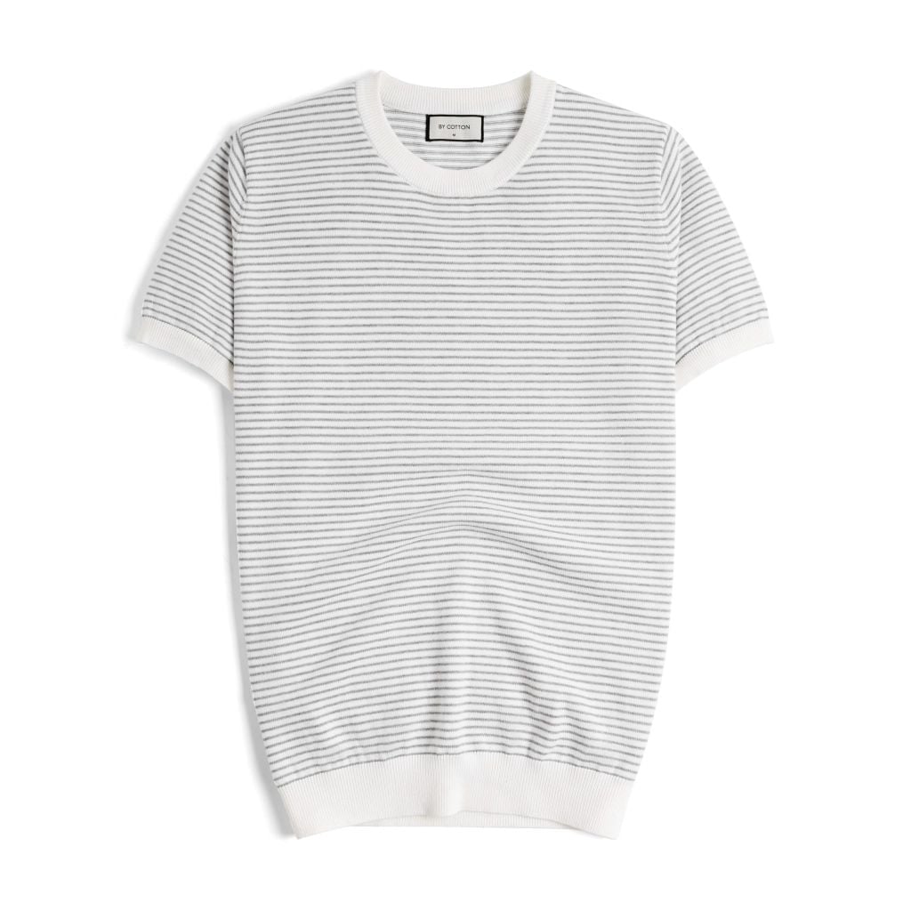 Áo Thun Dệt Kim Knit Sọc Nhuyễn