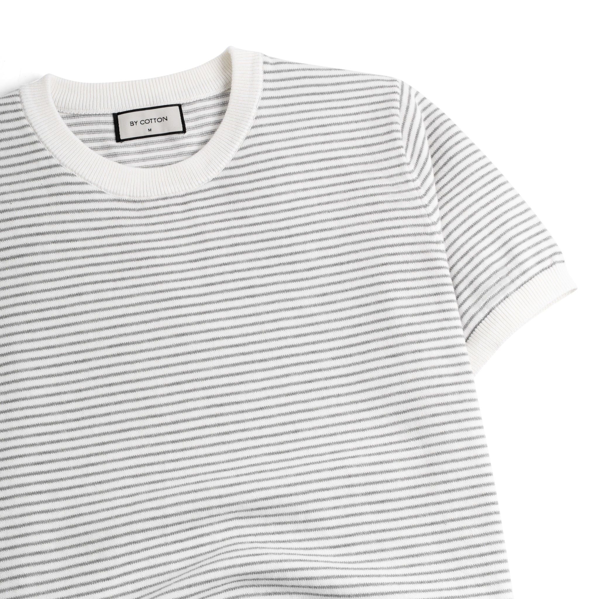 Áo Thun Dệt Kim Knit Sọc Nhuyễn