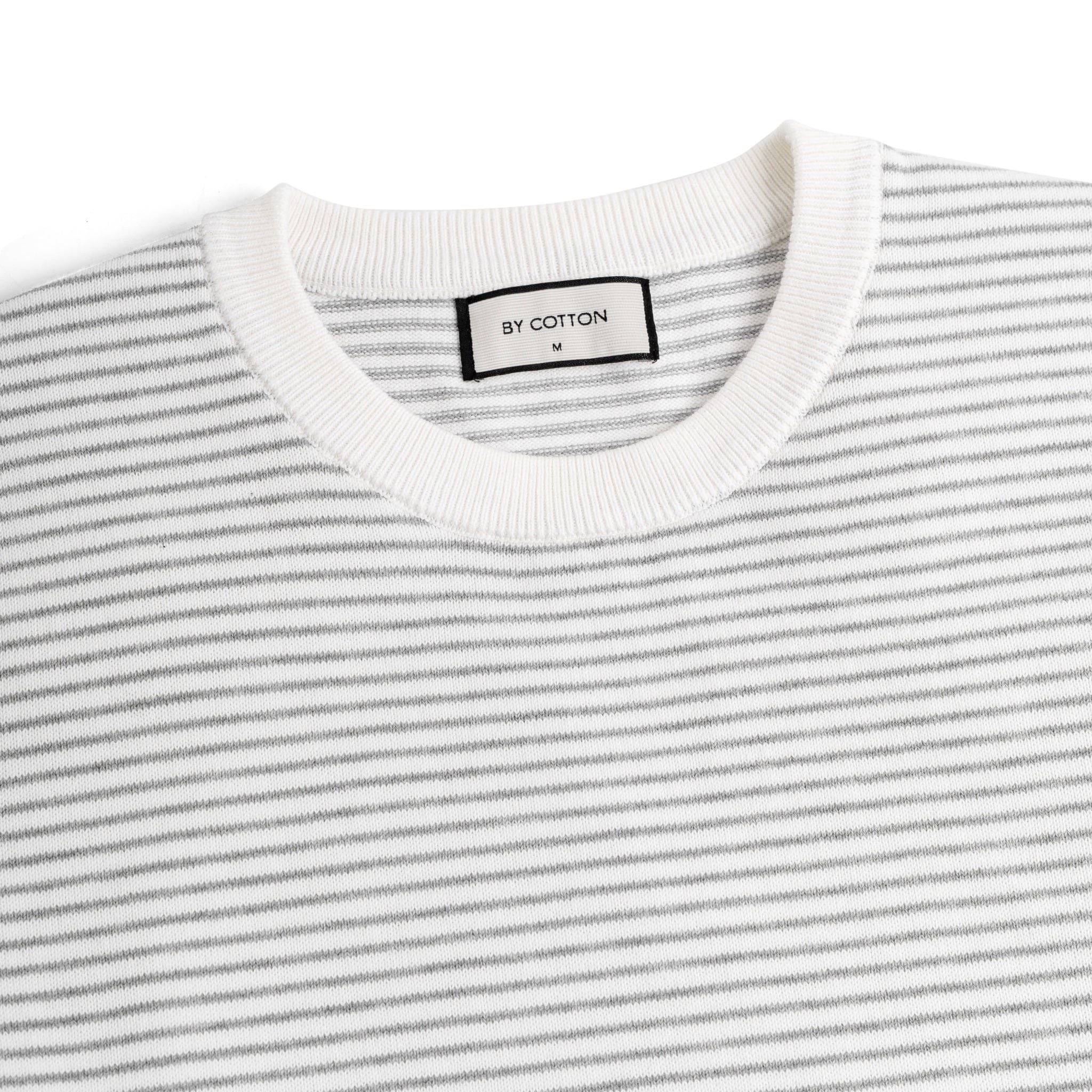 Áo Thun Dệt Kim Knit Sọc Nhuyễn
