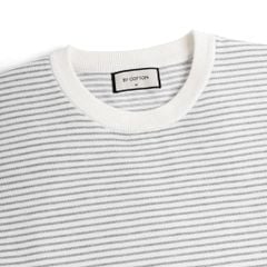 Áo Thun Dệt Kim Knit Sọc Nhuyễn