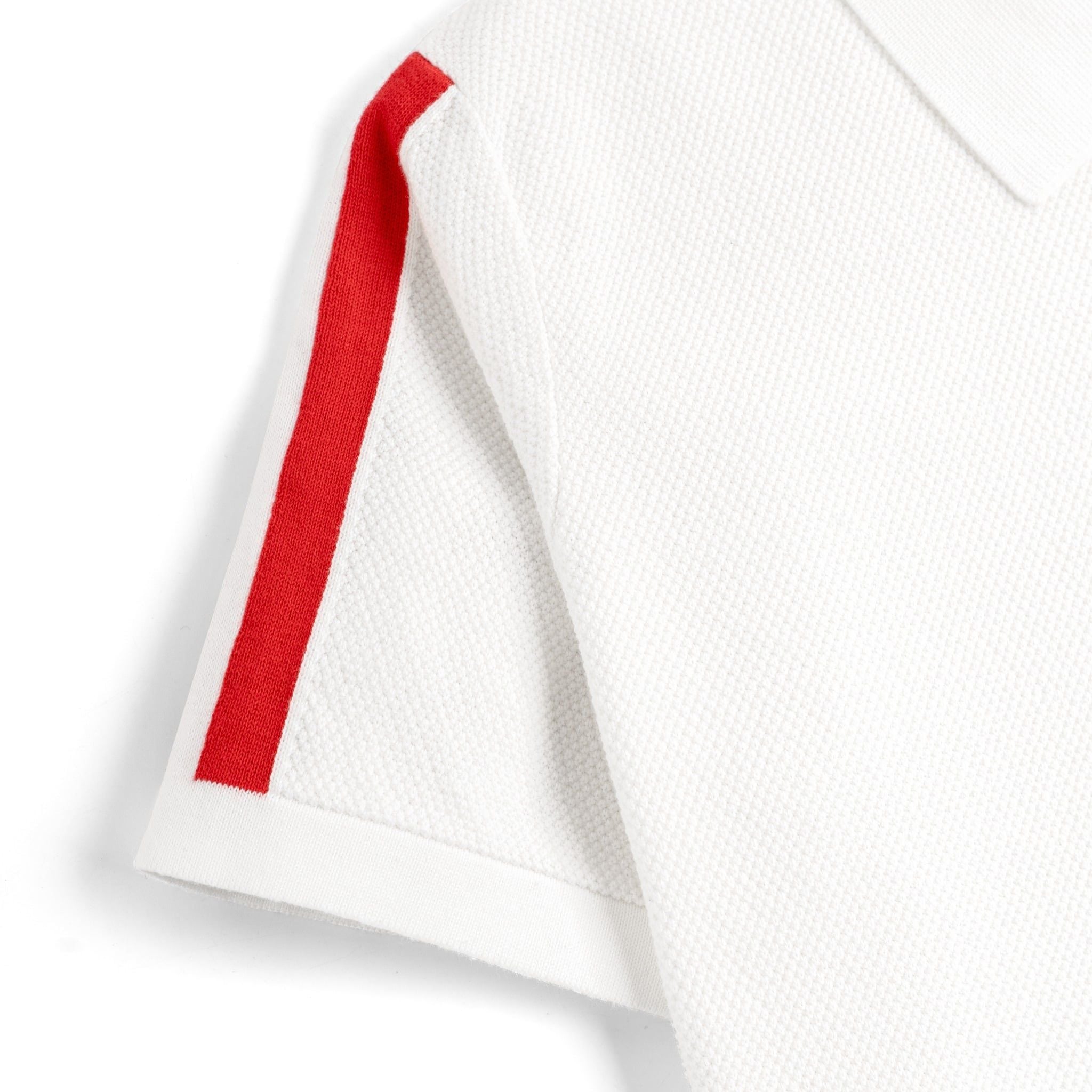 Áo Polo Dệt Kim By Cotton Phối Logo Sọc Vai SS2