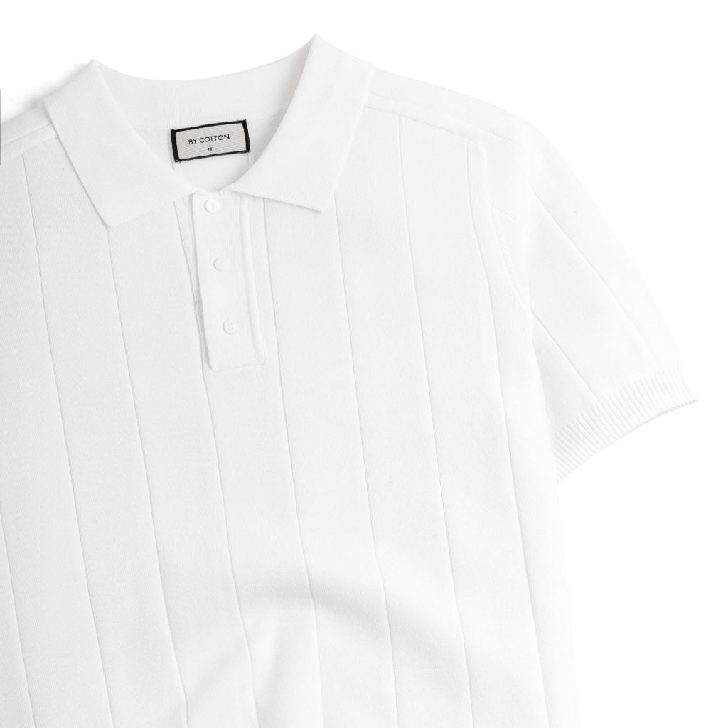 Áo Polo Dệt Kim By Cotton Gân