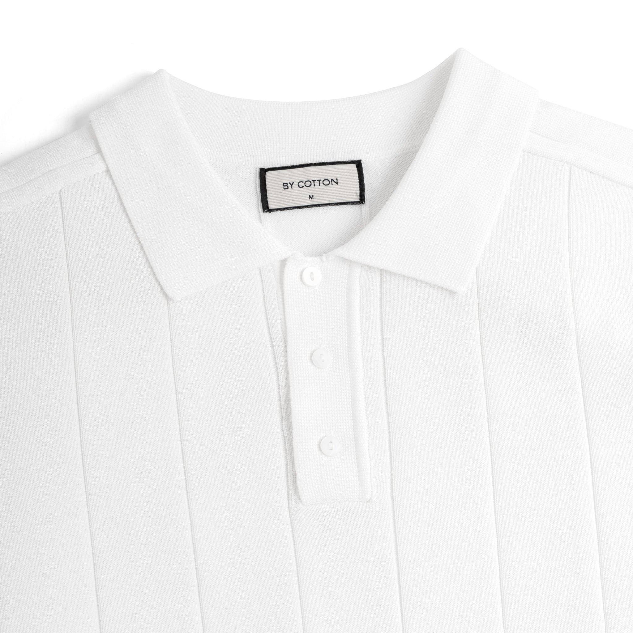 Áo Polo Dệt Kim By Cotton Gân