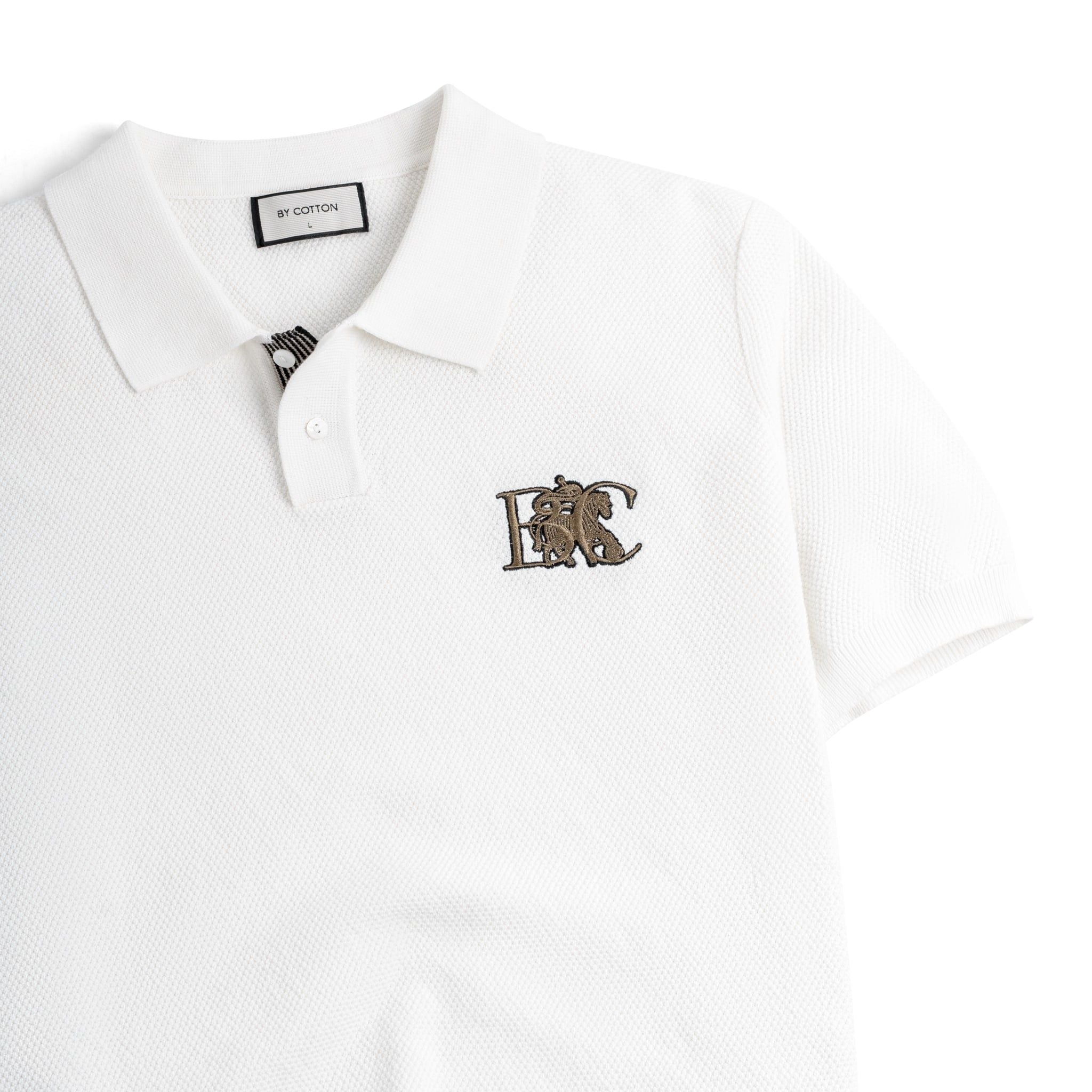 Áo Polo Dệt Kim By Cotton Phối Logo SS2