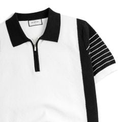 Áo Polo Dệt Kim By Cotton Phối Sọc SS2