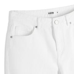 Quần Jeans Dài By Cotton - Carrot Fit SS1 - Trắng