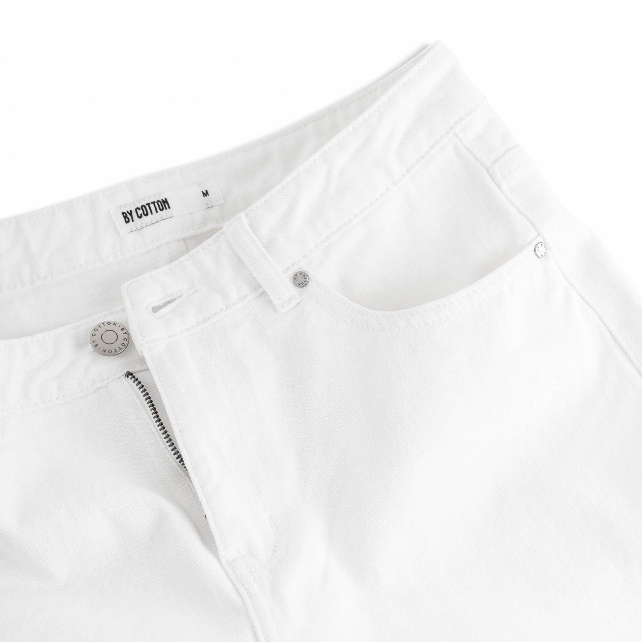 Quần Jeans Dài By Cotton - Carrot Fit SS1 - Trắng