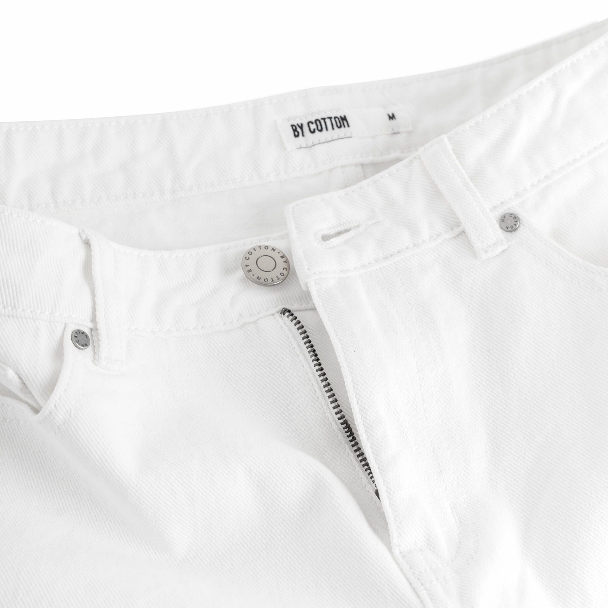 Quần Jeans Dài By Cotton - Carrot Fit SS1 - Trắng
