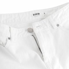 Quần Jeans Dài By Cotton - Carrot Fit SS1 - Trắng