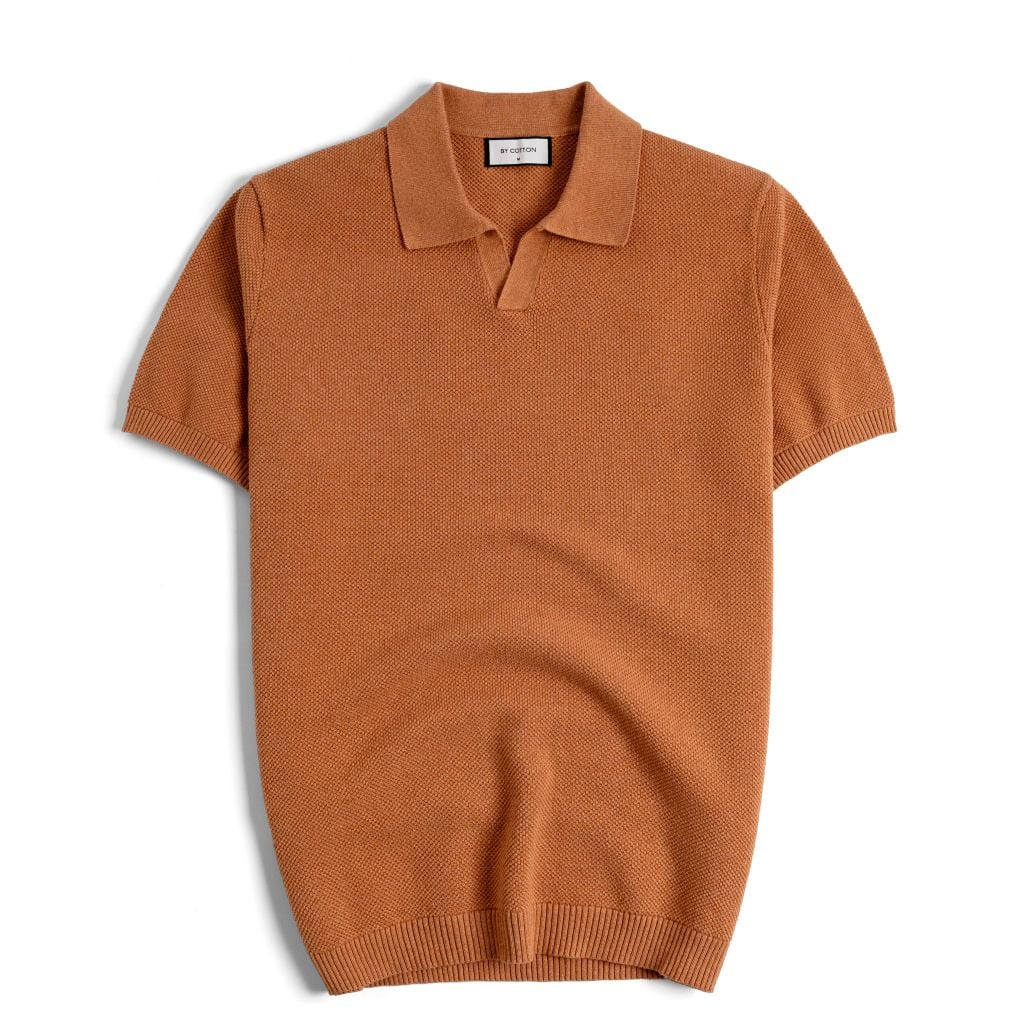 Áo Polo Nam Dệt Kim By Cotton Melange