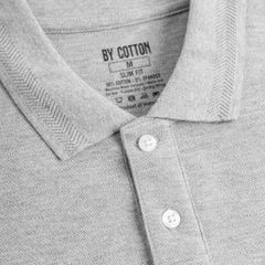 Áo Thun Polo By Cotton Basic Pique 2.0 - Xám Tiêu